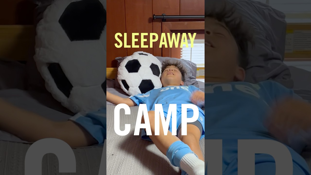 SLEEPAWAY CAMP! (My 1st time vlogging) 😆⚽️ #shortsfeed