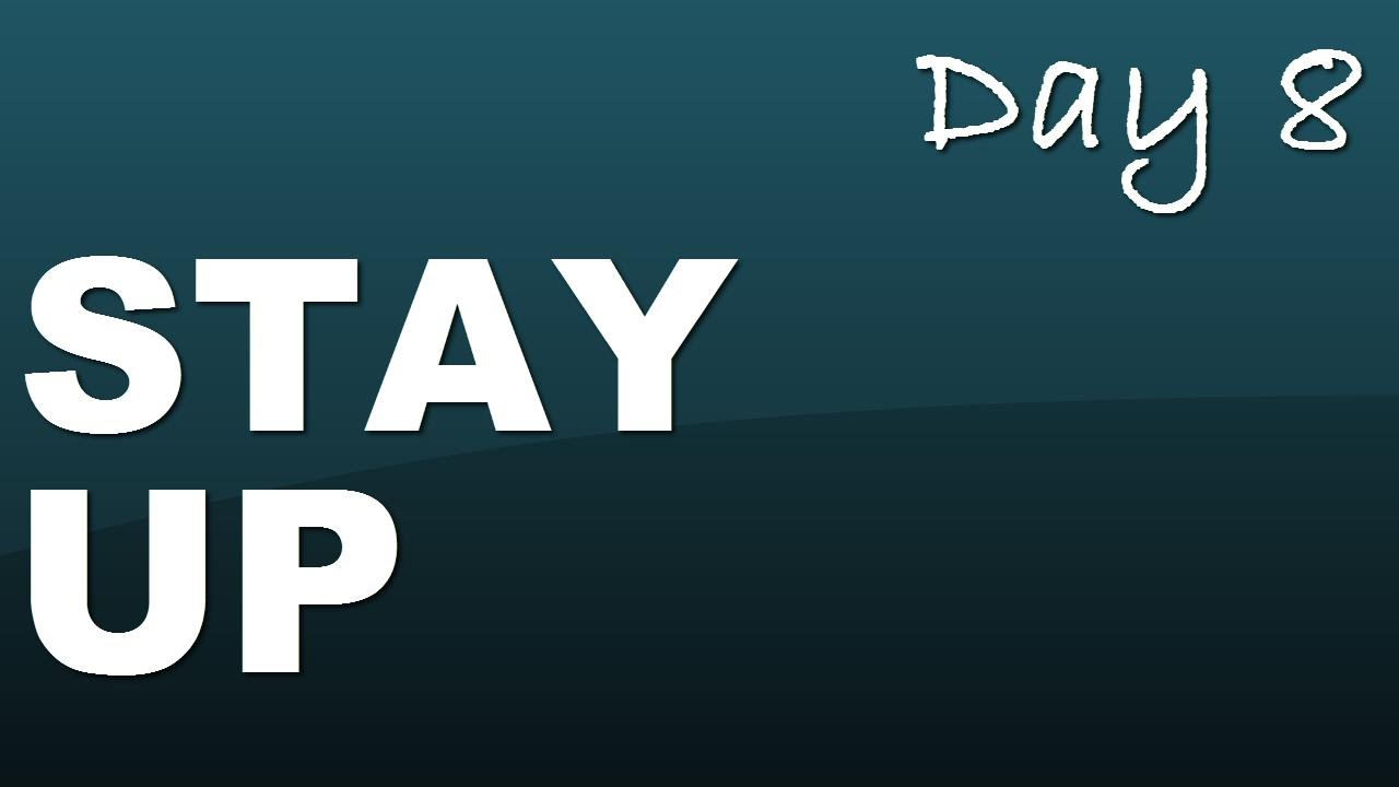 Phrasal verb: stay up - Day 8 with JenniferESL
