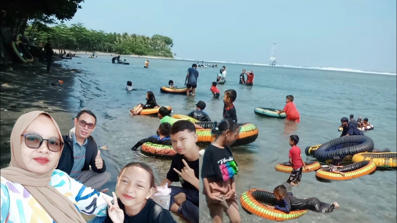 perjalanan menuju wisata murah meriah pantai sindangkerta tasikmalaya