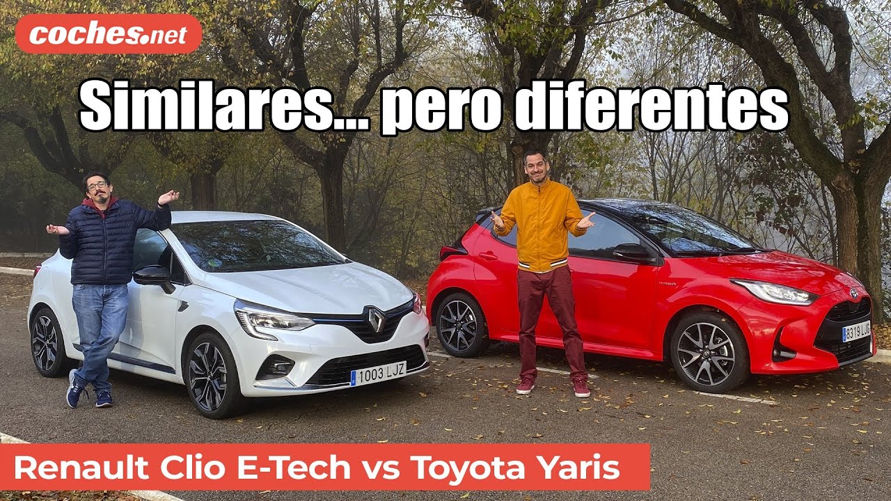 Toyota Yaris Hybrid vs Renault Clio E-Tech | Comparativa / Prueba / Review en español | coches.net