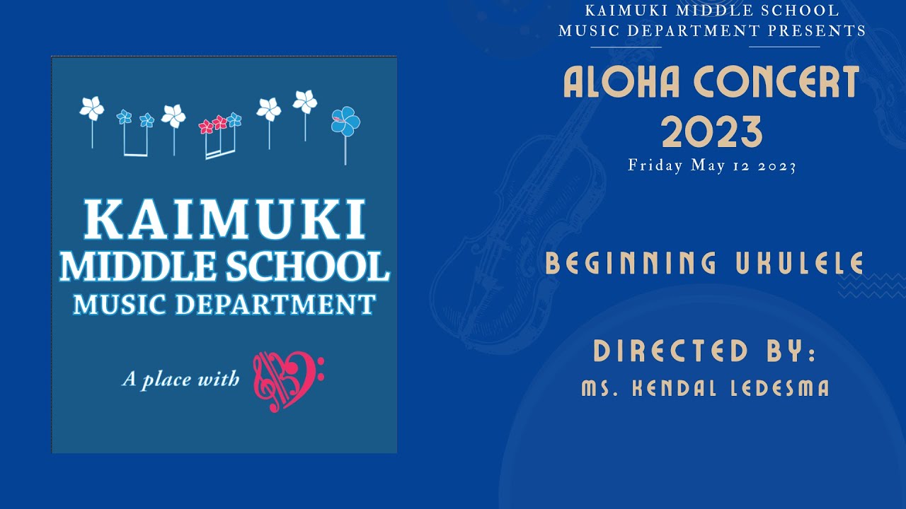 KMS Aloha Concert 2023 - Beginning Ukulele