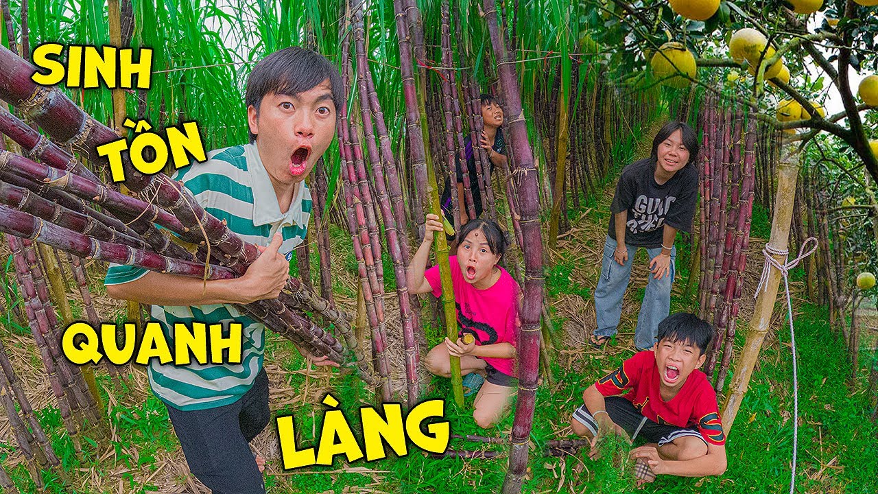 Thái Chuối Thử Thách 1 Ngày Tìm Ăn Trái Cây Quanh Làng