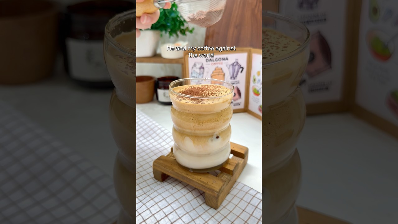 3 Ingredient Dalgona Iced Coffee