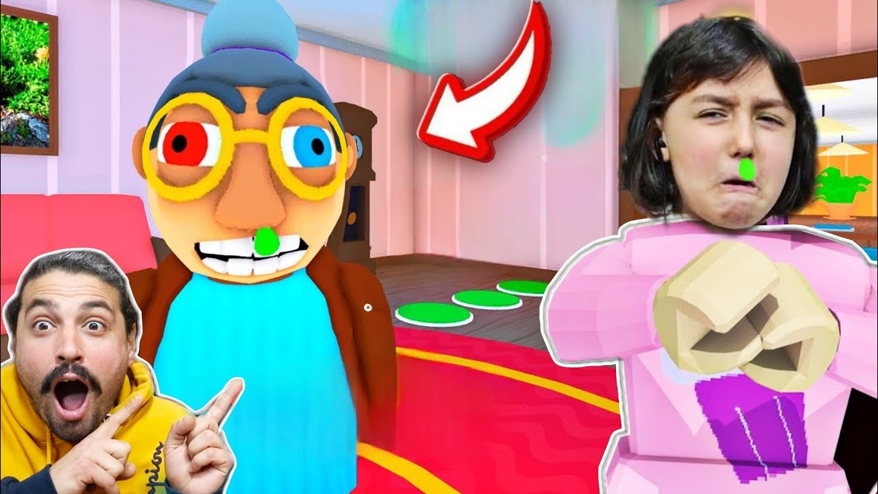 YÜSRA İLE KORKUNÇ SÜMÜKLÜ BABAANNENİN EVİNDEN KAÇIYORUZ 😄 ROBLOX TEAM GRANDMA ESCAPE OBBY!