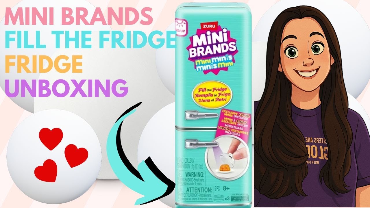 Mini Brands Fill the Fridge fridge unboxing and making the exclusive mini