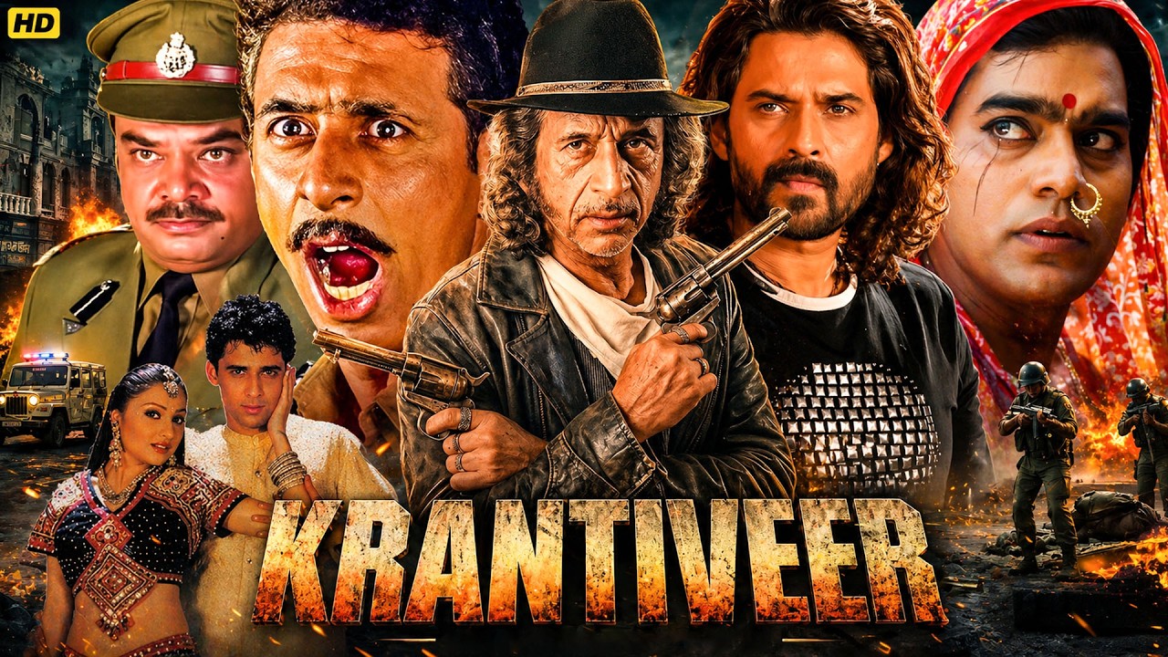 KRANTIVEER सुपरहिट एक्शन बॉलीवुड मूवी | Naseeruddin Shah, Om Puri, Mukul Dev | Bollywood Movies