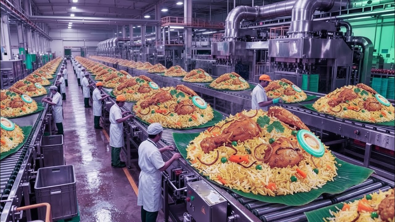 World's Biggest Biryani Factory - Complete Production Process | Food Manufacturing
