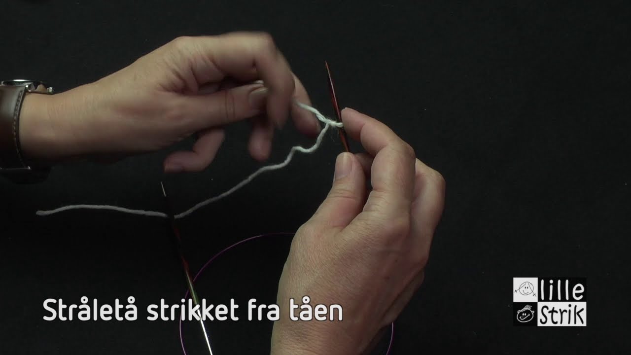 Stråletå strikket fra tåen | Strik