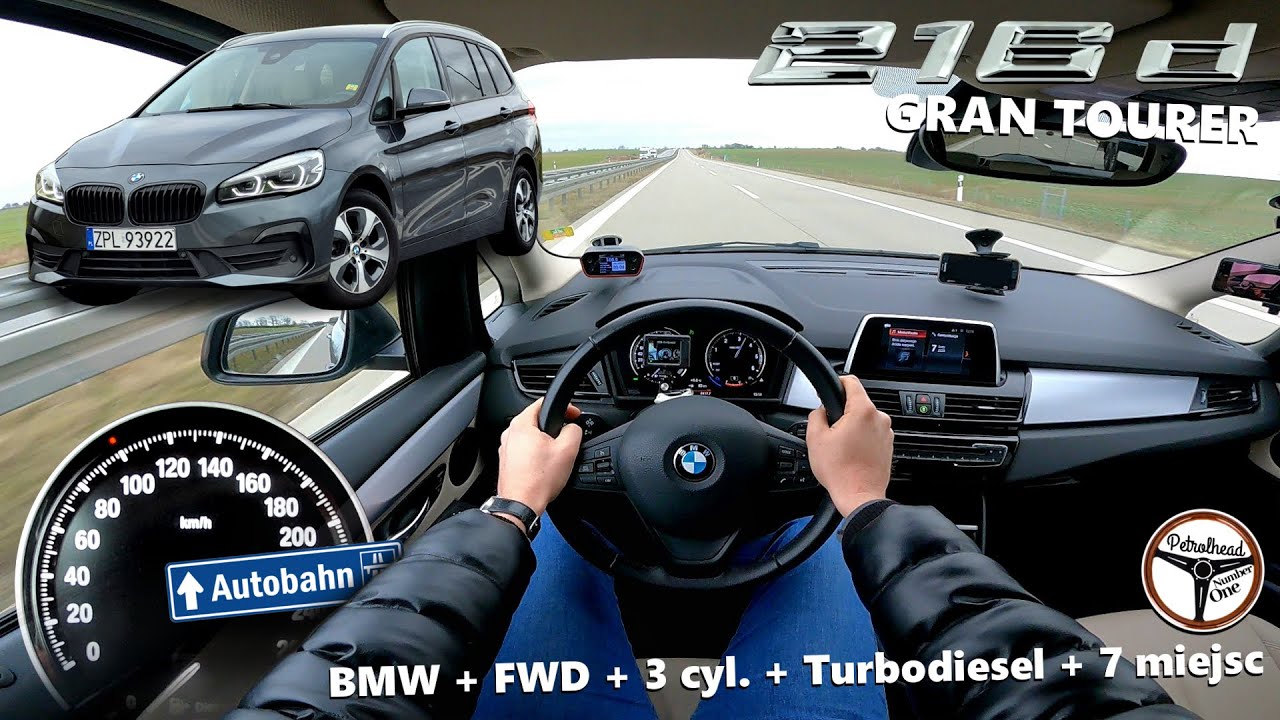 2020 BMW 216d Gran Tourer (116 KM) | V-max, 0-100, 100-150 km/h. Prezentacja i pr&oacute;ba autostradowa.