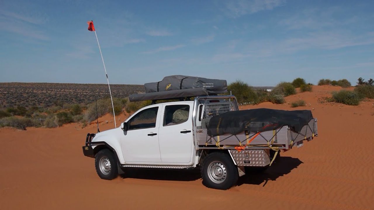 Simpson Desert with Isuzu Dmax and Gordigear Roof Tent + Awning