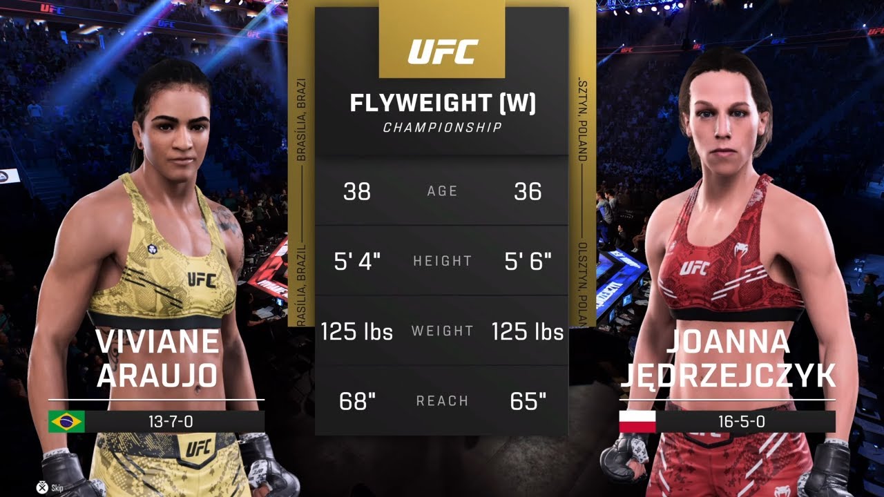 EA Sports UFC 5 Gameplay Viviane Araujo vs Joanna Jedrzejczyk