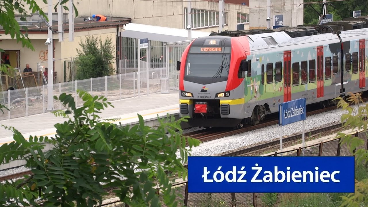 Łódź Żabieniec PKP - lipiec 2020