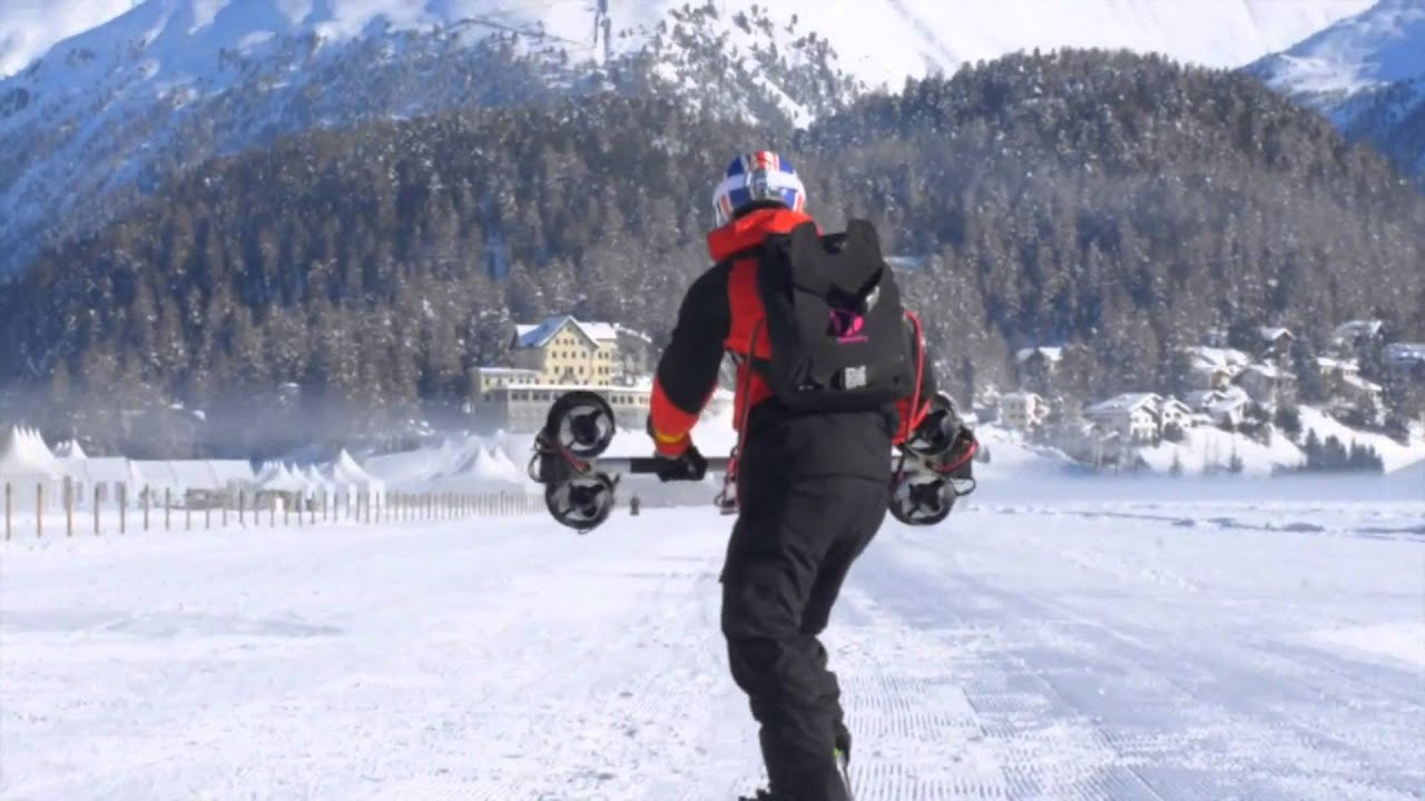 Snowboarding with electric motors
