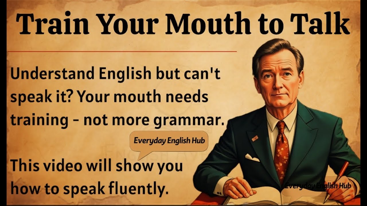 Train Your Mouth to Talk || Graded Reader || Speak Fluently English ✅️