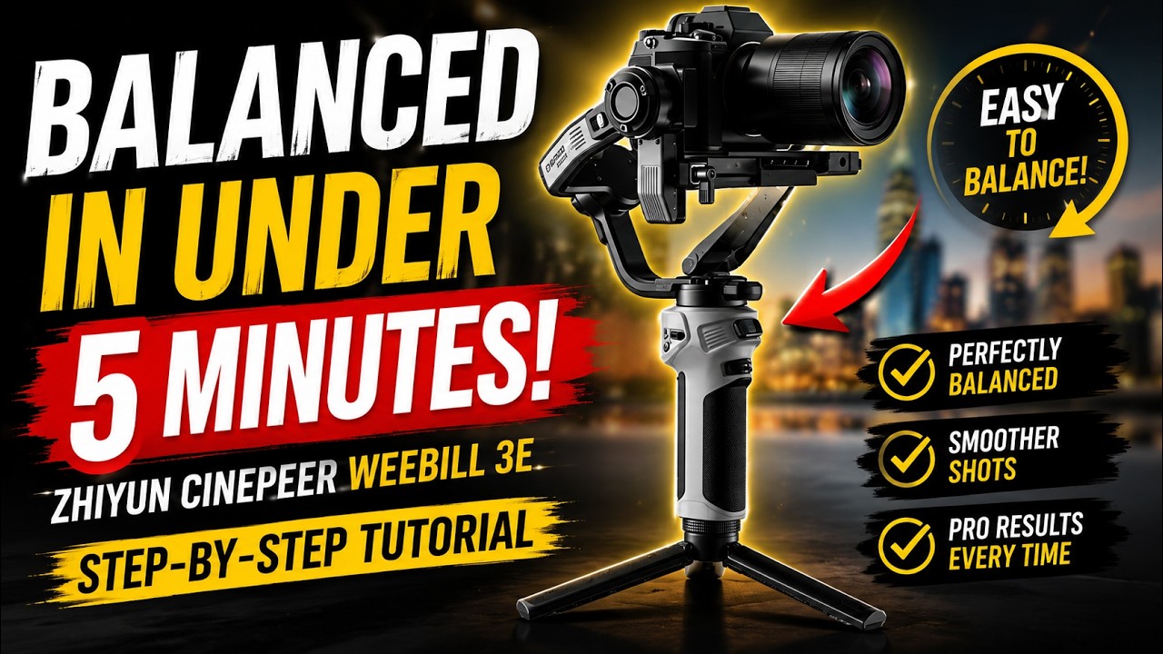 Как сбалансировать стабилизатор ZHIYUN Cinepeer Weebill 3E: пошаговое руководство для плавных сни...