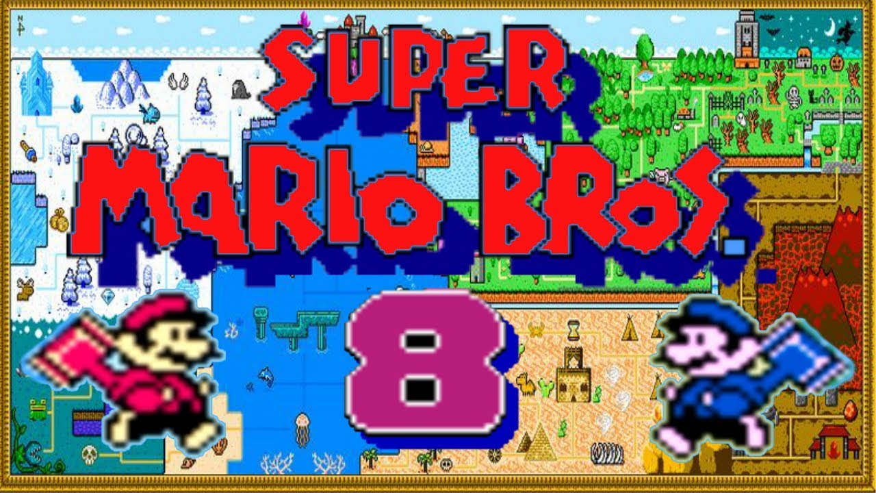 Super Mario Bros 8 Un JUEGO PIRATA INCREIBLE! (Family - NES - FAMICOM - hack)