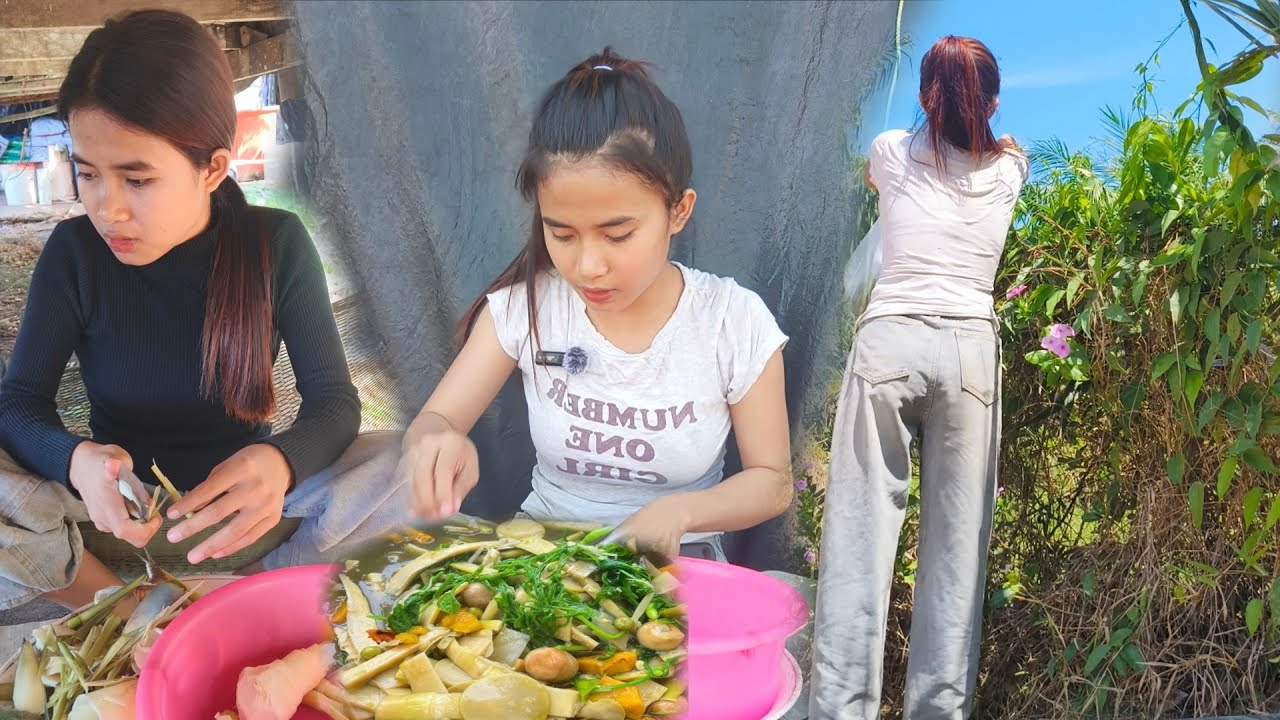 ได้กินแล้วแกงหน่อไม้🤤🤤#บุญมาสาวภูไท #สาวภูไท #สาวลาว 
