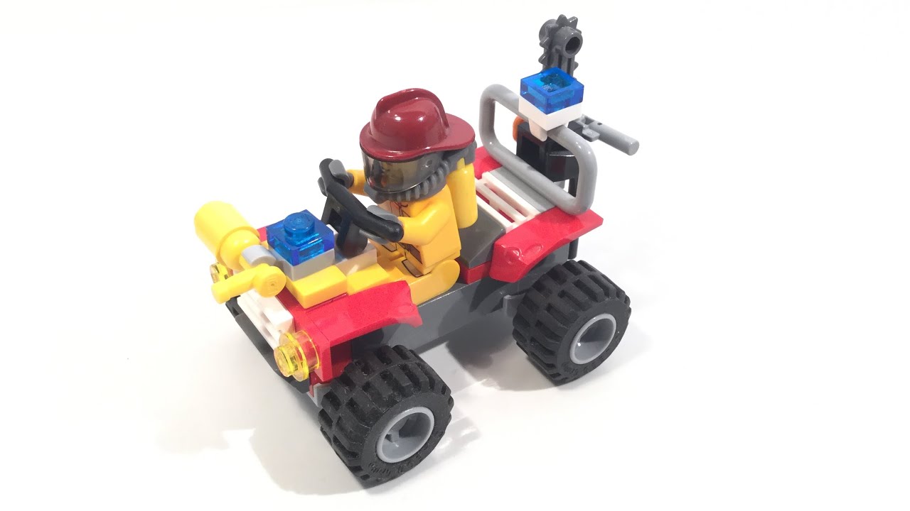 Lego City 4427 Fire ATV - Lego Speed Build Review