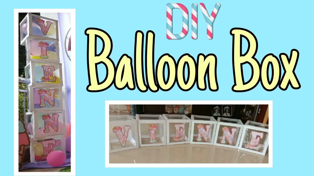 DIY Balloon Box *How to make a balloon box* | Regine Vlogs