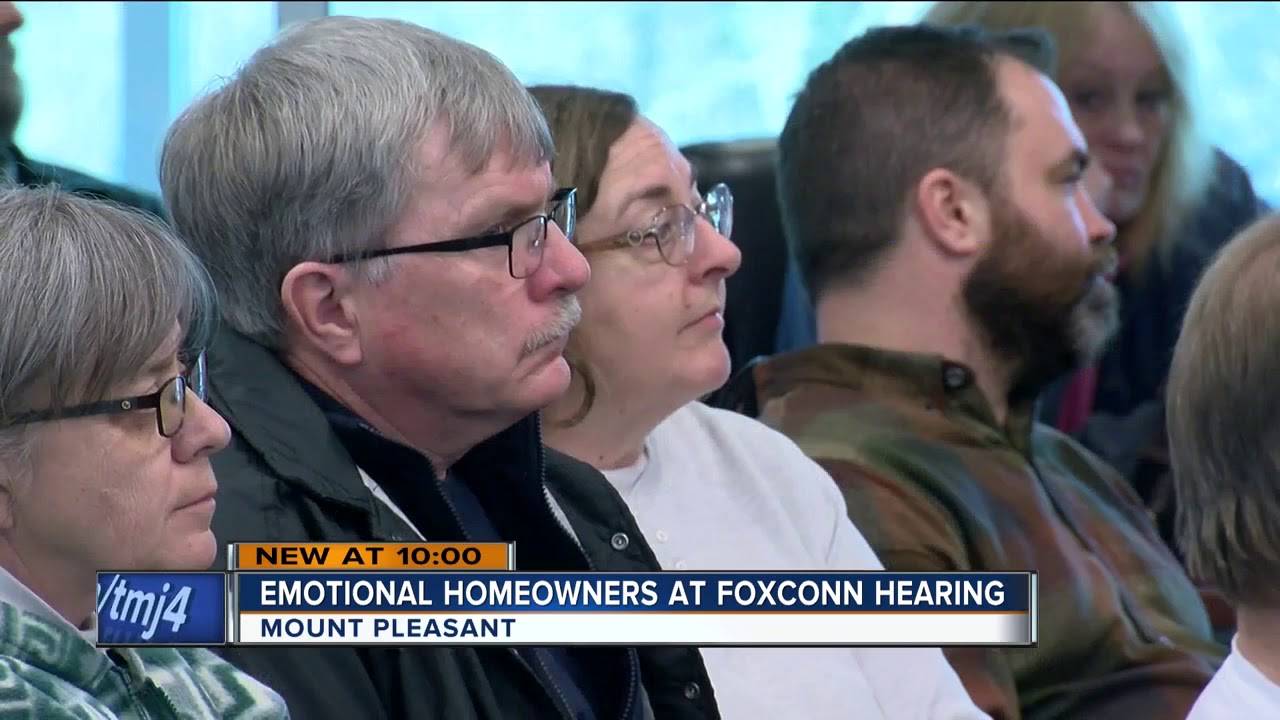 Mount Pleasant homeowners pack public hearing on Foxconn project
