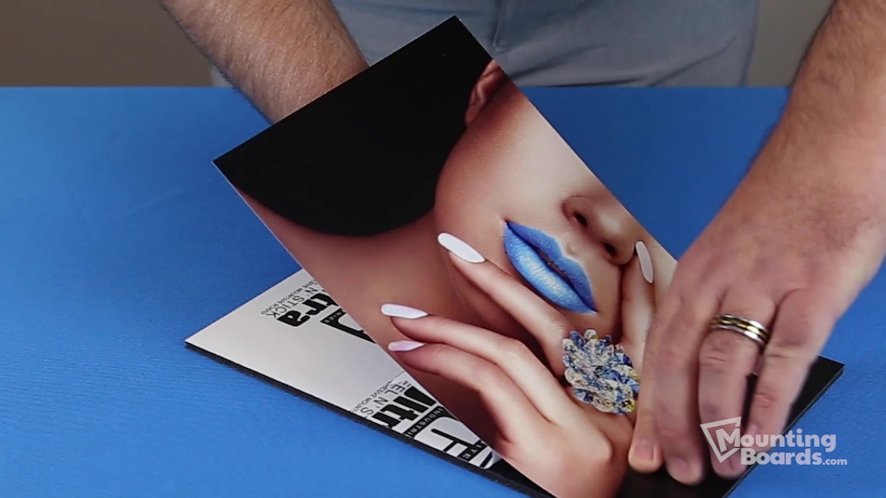 How to Mount Photos to Foam Board Mounting Boards or Mat Boards Tutorial by MountingBoards.com
