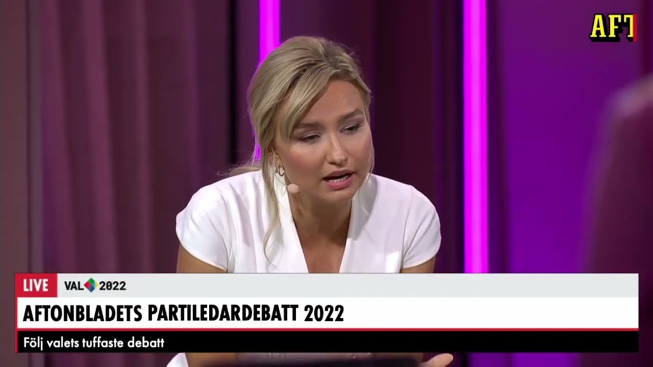 Så beter sig Aschberg i direktsänd tv.
