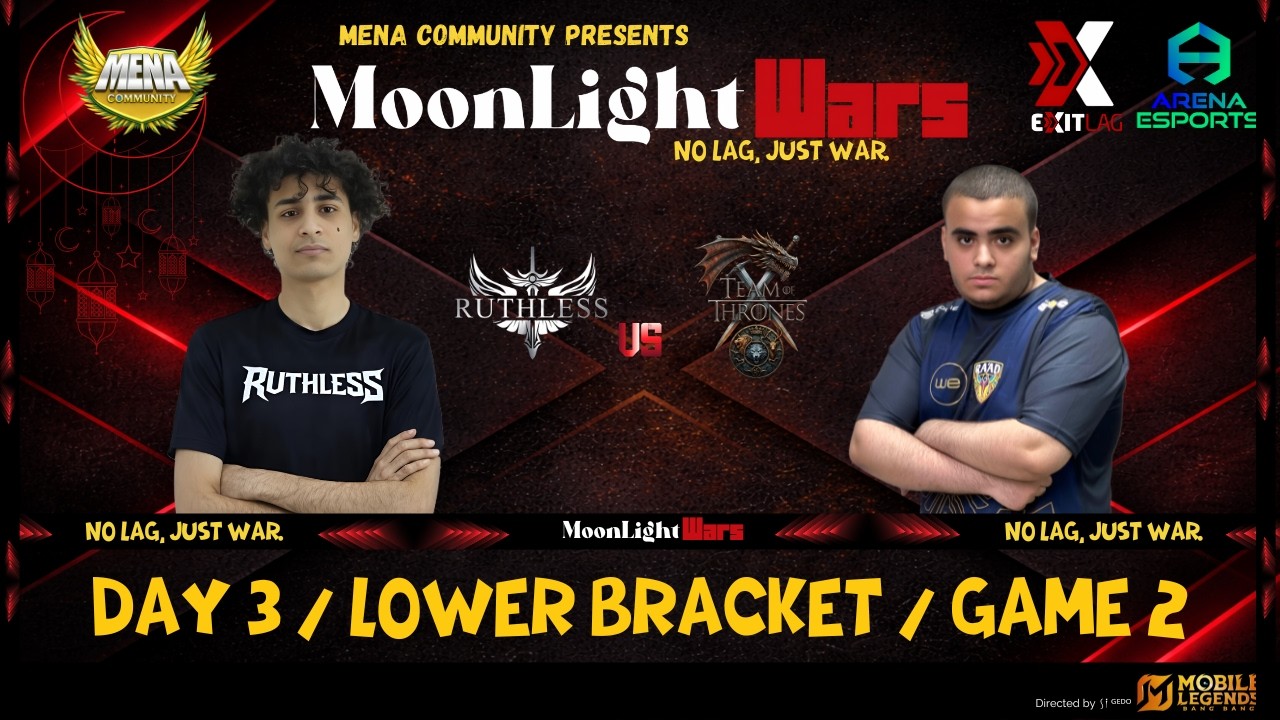 MoonLight WARS | Day 3 | Ruthless vs TOT | Lower Bracket | Game 2