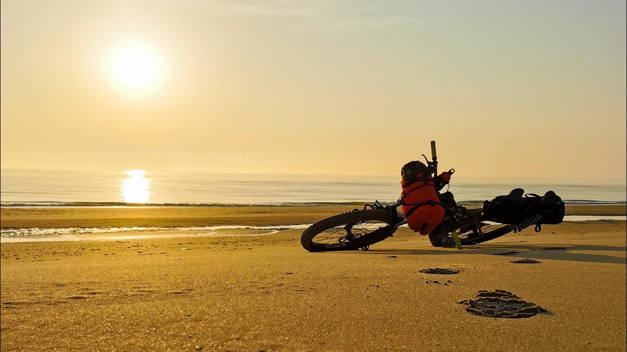 1st Amazing Solo wild camping On The Northumberland Coast. Bikepacking Adventure.  #motivation #life