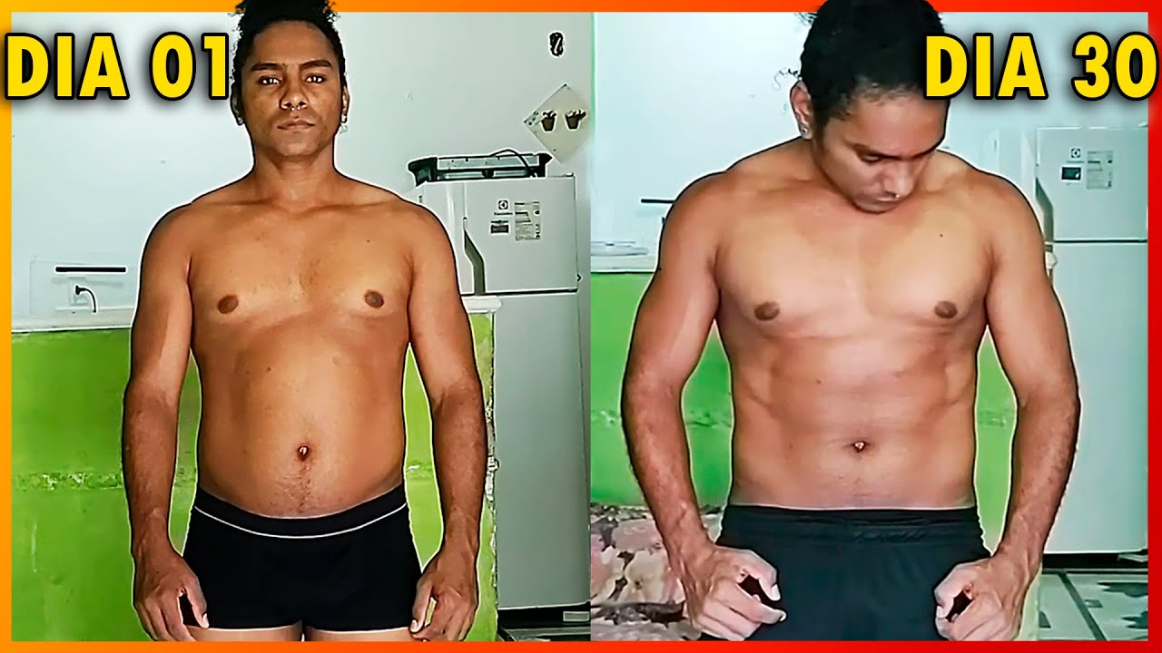 TRANSFORMAÇÃO 30 DIAS TREINANDO EM CASA - CALISTENIA #2