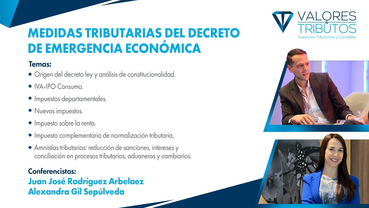 Medidas tributarias del decreto de emergencia económica