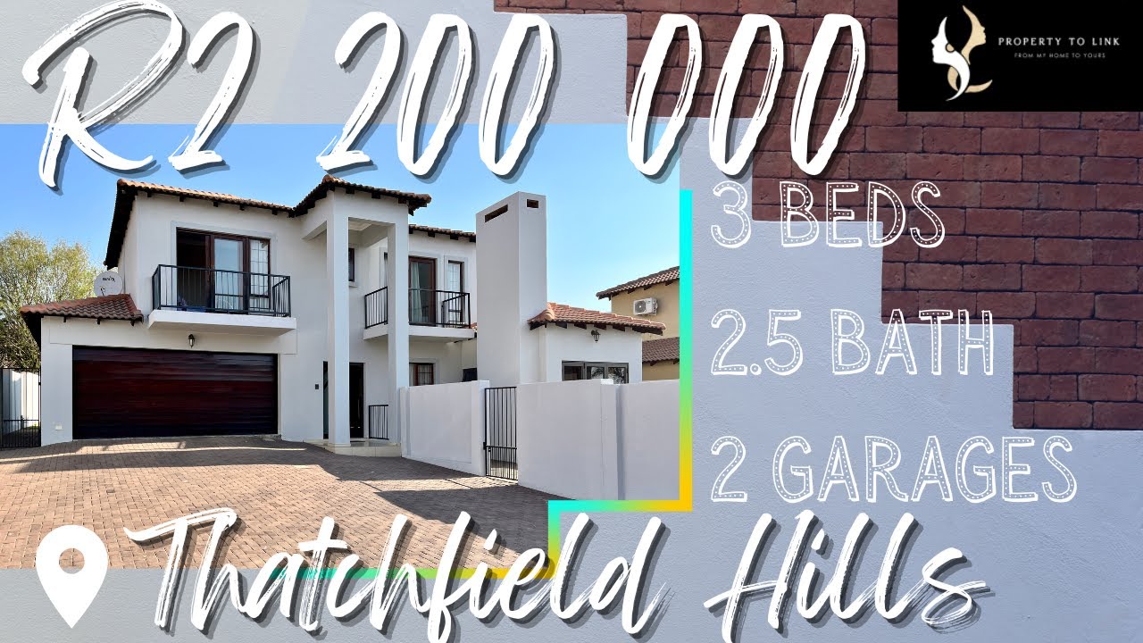 3 Bed House for sale | Gauteng | Centurion | Thatchfield Hills | R2 200 000