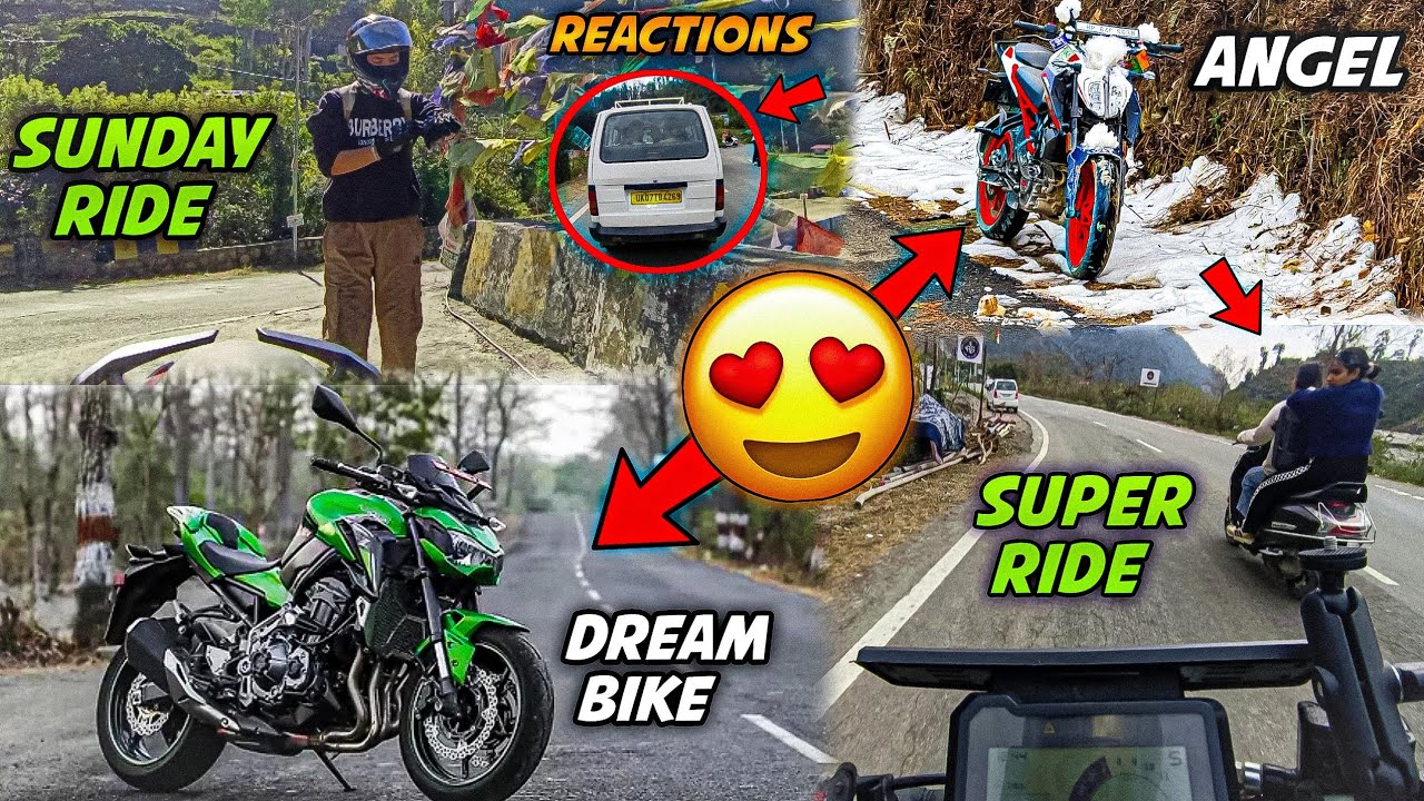 Sunday Super Ride 🥰 | Crazy Bike Reactions 😍 | Dream Bike Z900 😘 | #motovlog #sundayvlog #ktmbike 