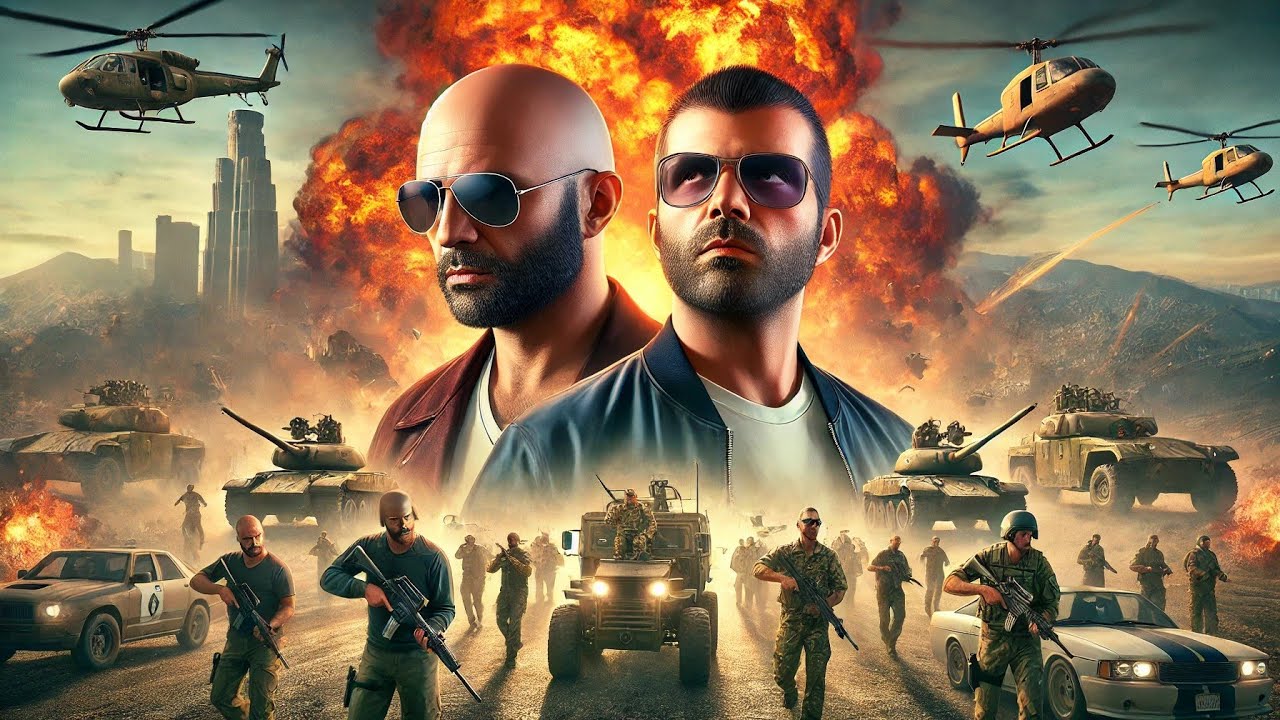 Io e Dax contro un esercito intero su GTA Online E54