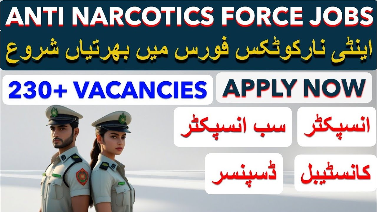 ANF Jobs 2026 Pakistan | How to Apply Anti Narcotics Force | Hot to Apply Punjab Job Portal 