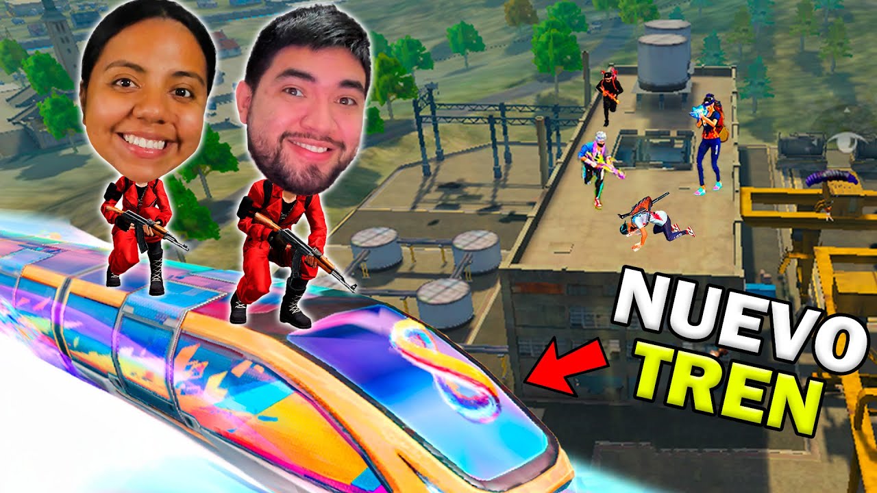 NOS SUBIMOS AL NUEVO TREN DE FREEFIRE 😱 8 ANIVERSARIO DE FREEFIRE