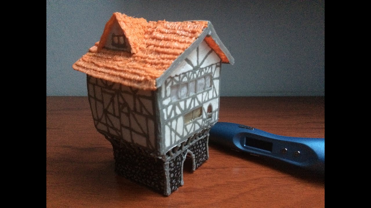 3D PEN | Making a Medieval House ( 3D pen creations)