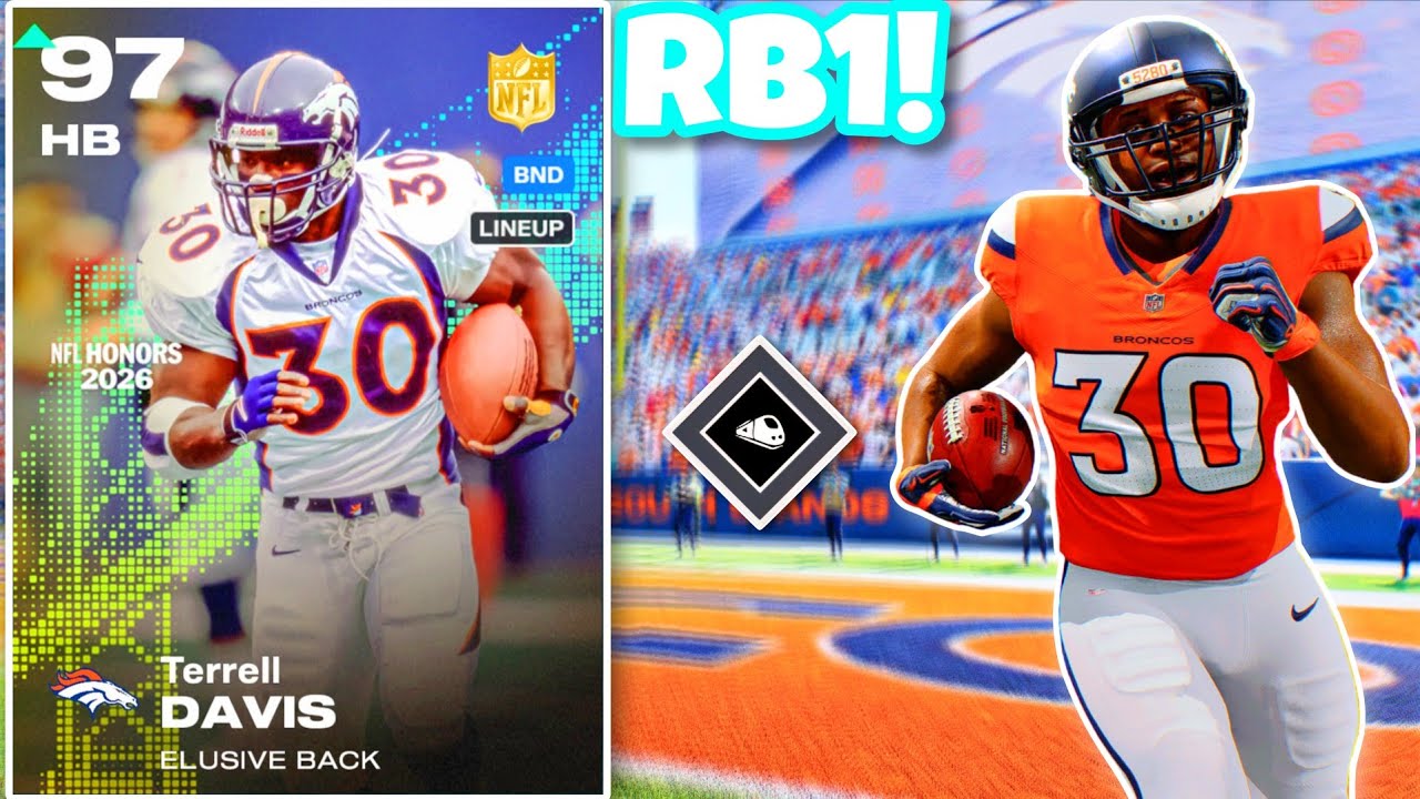 *new* 96 TERRELL DAVIS gets FREE FREIGHT TRAIN in MADDEN 26 Ultimate Team! MUST HAVE!