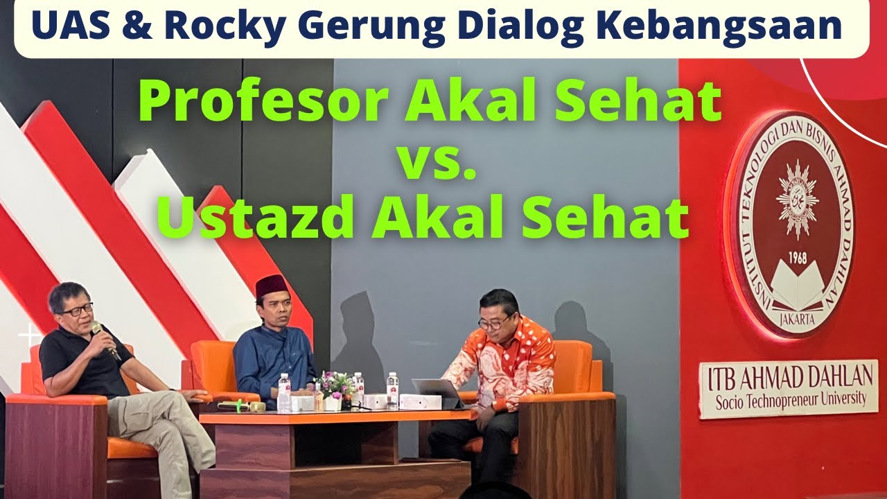 Seru‼️Giliran Rocky Gerung yang ditemui UAS | Satu Panggung Dialog Kebangsaan