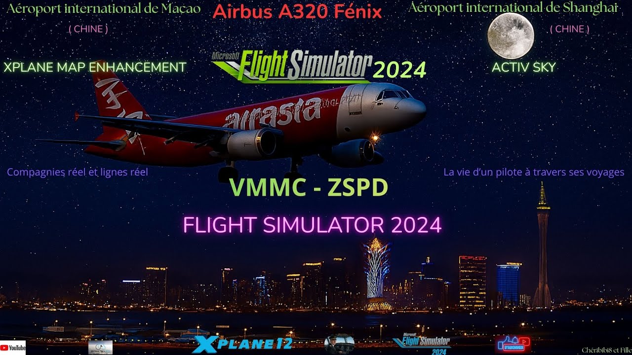 Airbus A320-200 Fénix , en route pour Shanghai .