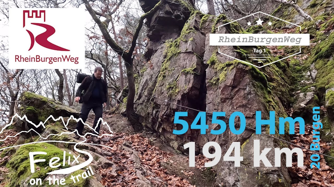 RheinBurgenWeg 1: 19km von Bingen über Trechtingshausen bis Nähe Niederheimbach mit Burg Rheinfels