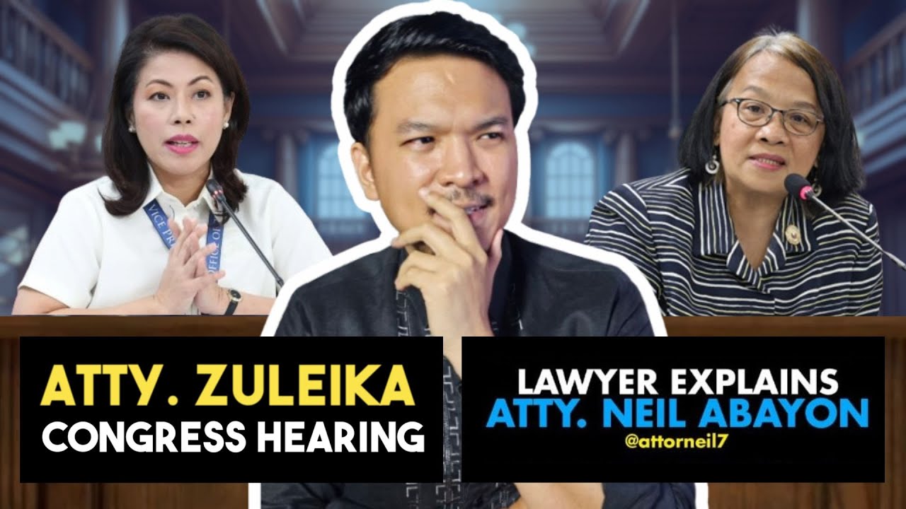 Atty. Zuleika Lopez Congress Hearing #LawyerExplains #AttorNEIL