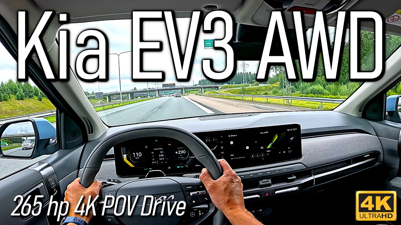 2026 Kia EV3 AWD (265 hp) 4K POV Drive