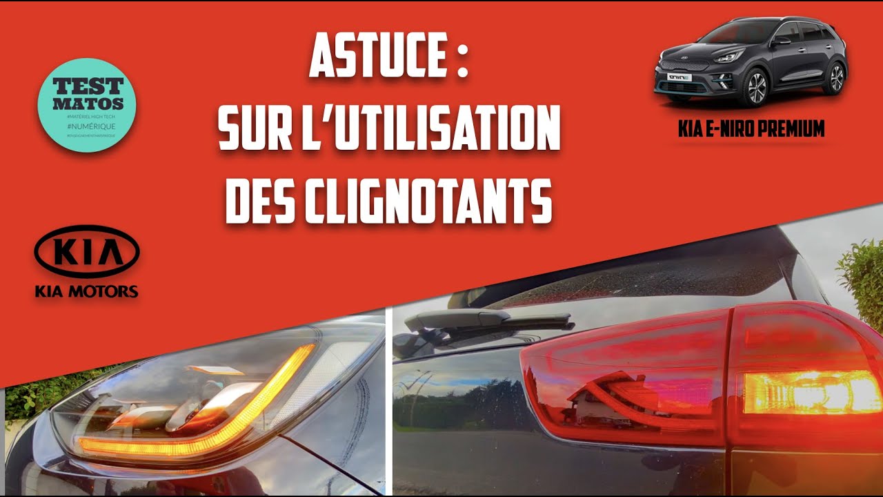 KIA ENIRO Astuce pour l'utilisation des clignotants