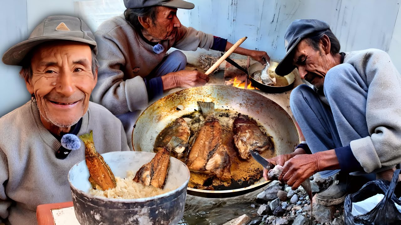 Visitamos a don CALIMÁN el hombre SOLITARIO de las MONTAÑAS ¡Vean como prepara una RICA FRITANGA!