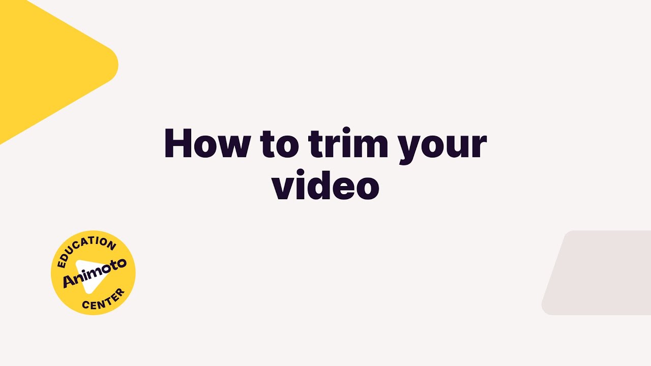 Tutorial: How to trim video in Animoto