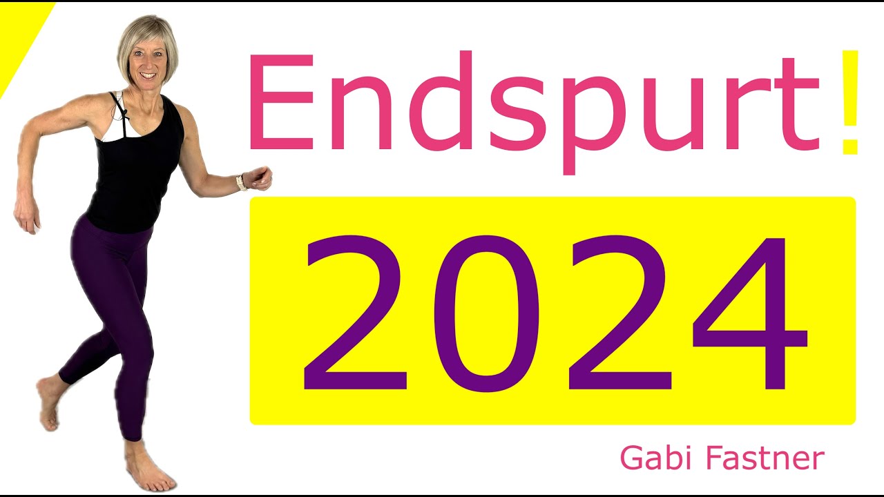 📌 23 min. Endspurt 2024 | High-Impact Schritte, Cardio - intensiv, ohne Ger&auml;te, im Stehen