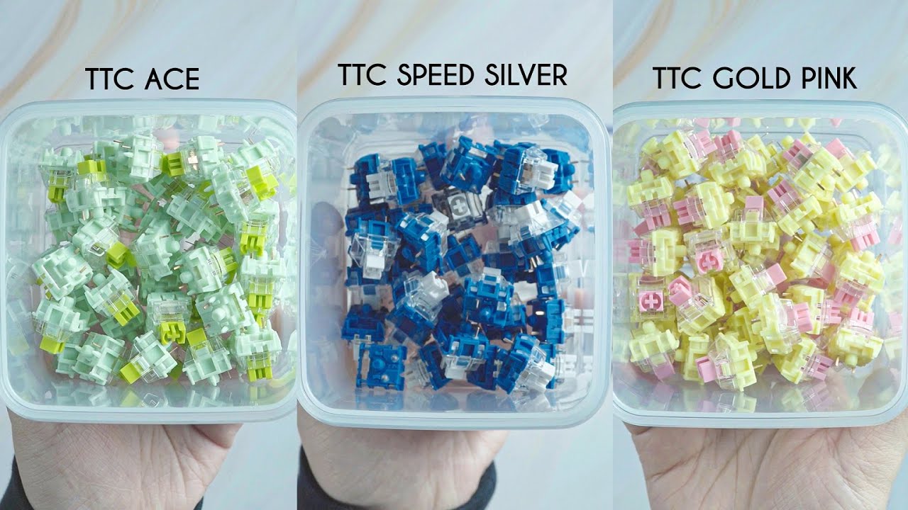 TTC 스위치 3종 소리 비교