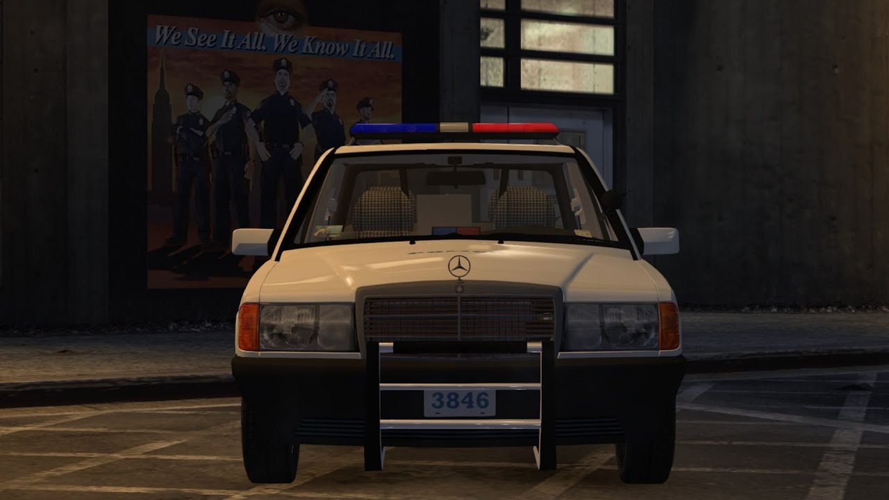 Grand Theft Auto 4 - Mercedes-Benz 190D LCPD Preview