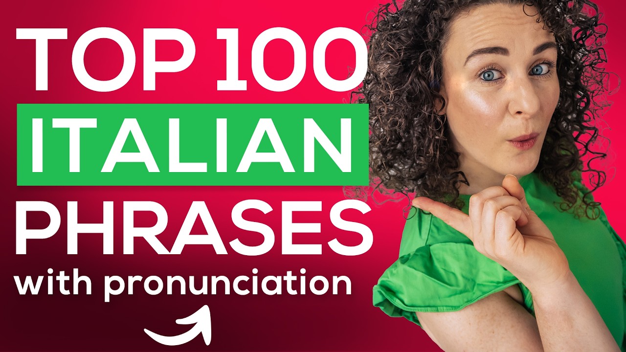 100 MOST COMMON ITALIAN PHRASES with Pronunciation (Italian for Beginners) + FREE PDF Cheat-Sheet 📚