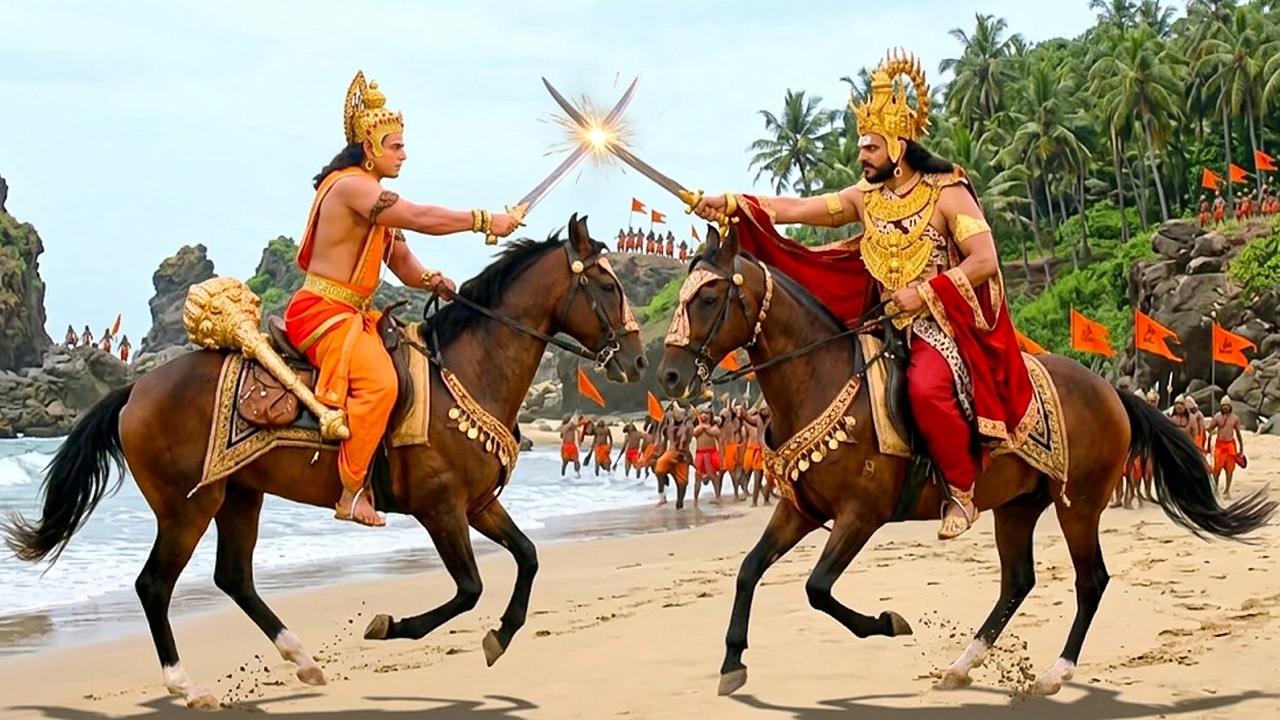 लंका के किनारे हुआ हनुमान और रावण के मध्य घोर युद्ध || भक्ति सीरियल #hindumythology